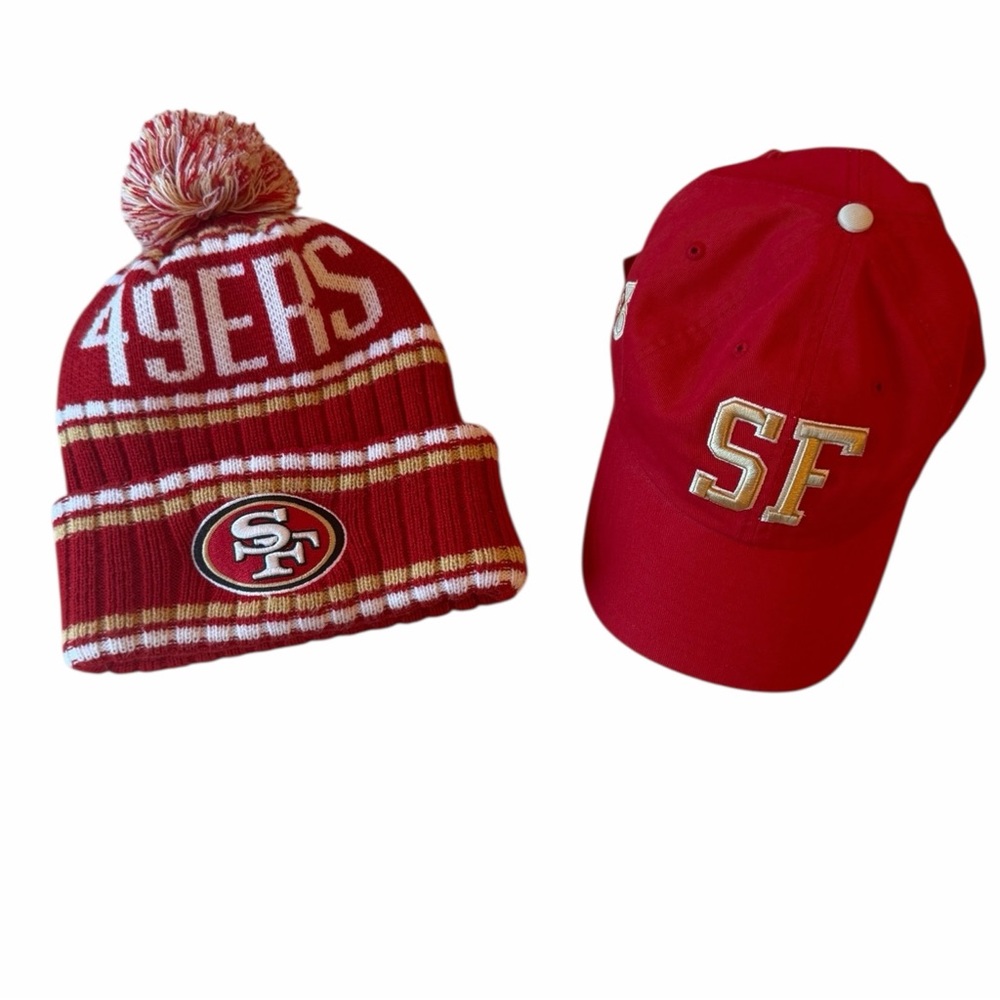 49ers NFL Team Apparel Beanie & Hat Bundle